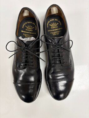 Officine Creative Derby Prince/60 Polished-Leather Oxfords Shoes Size 40